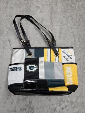 NWOT Green Bay Packers Patchwork Tote Bag – Official Team Colors with Logo